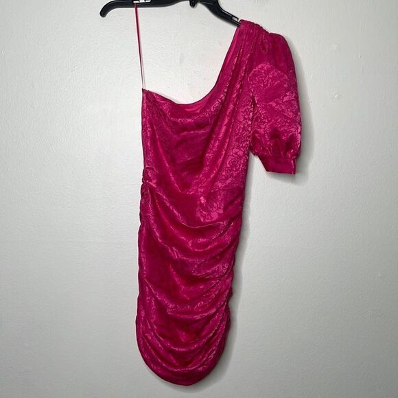 Ronny Kobo Womens Size Small Nadia Ruched One Shoulder Dress - Picture 3 of 11